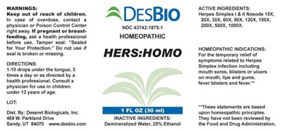 Hers Homo (Dsrt0370 Hershomo 8 20 2020)